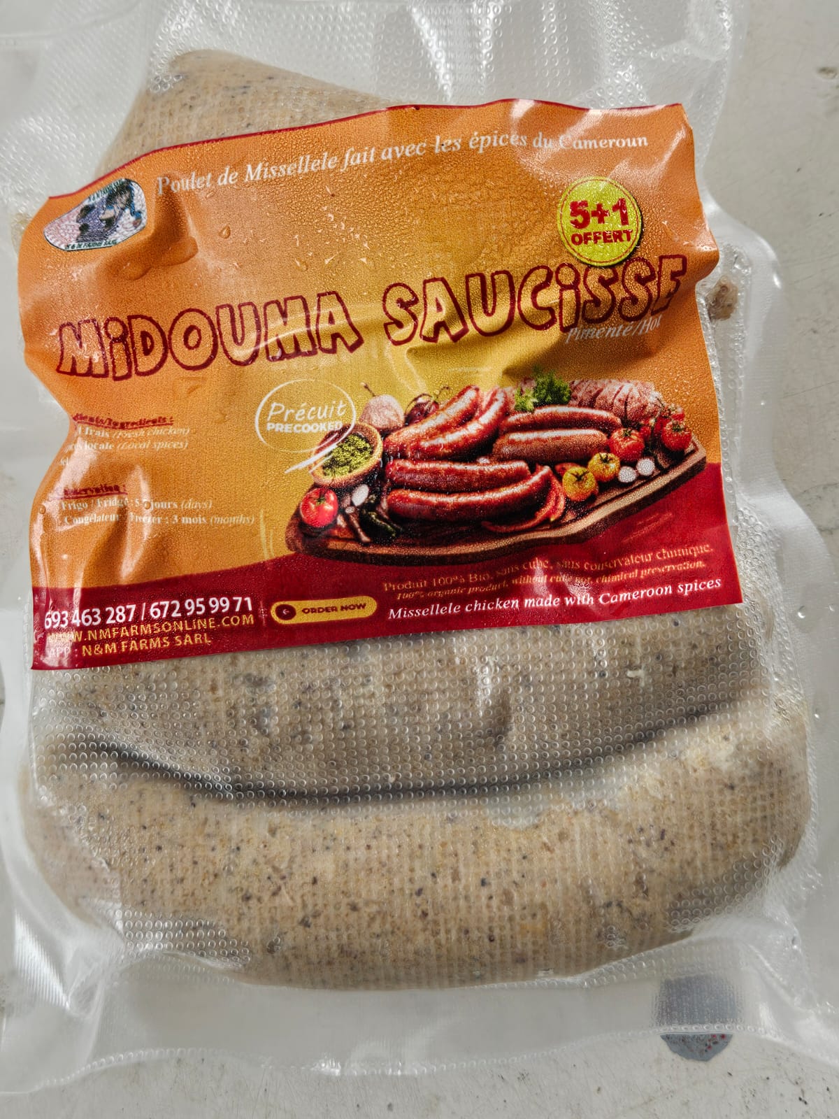 MIDOUMA SAUCISSES/SAUSAGES (Pimente/Hot)